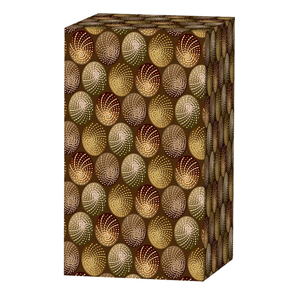 Desaudio Cobi brown 1 design on a speaker mockup