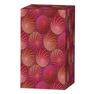 Desaudio Cobi red 1 design on a speaker mockup