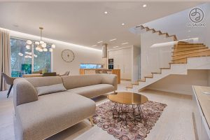 Overview of Desaudio designs in contemporary style example room # 5