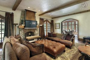 Overview of Desaudio designs in country style example room # 2