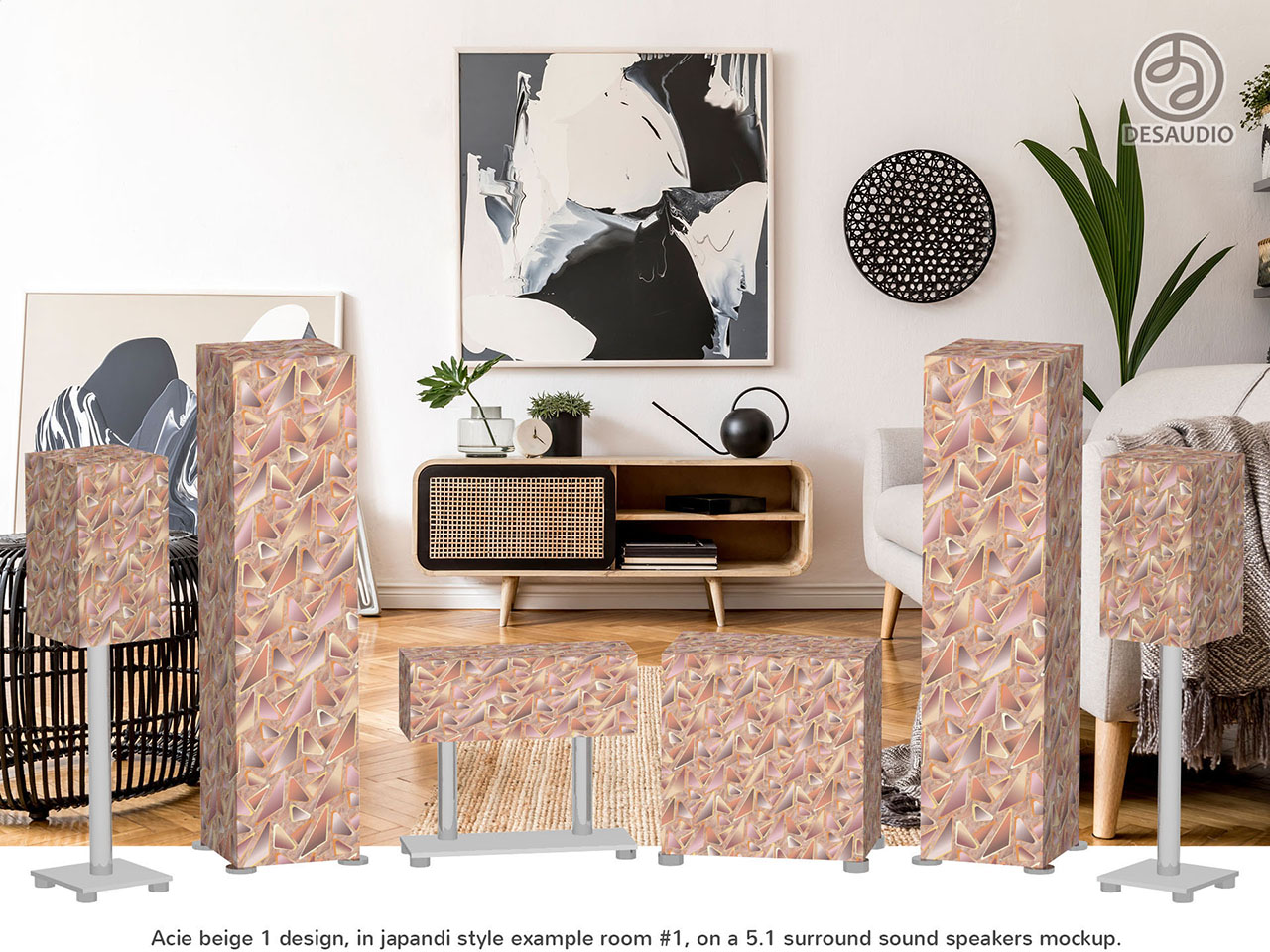 Desaudio Acie beige 1 design in japandi style example room # 1
