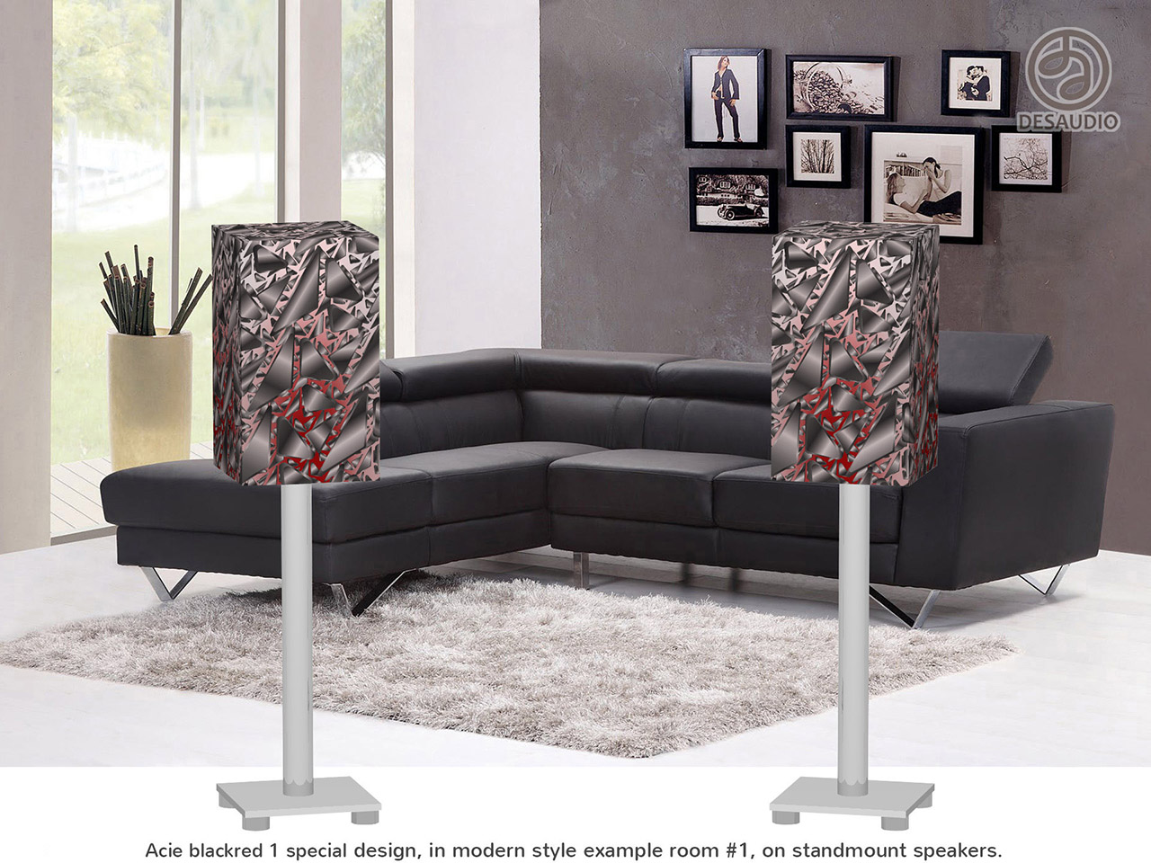 Desaudio Acie blackred 1 special design in modern style example room # 1