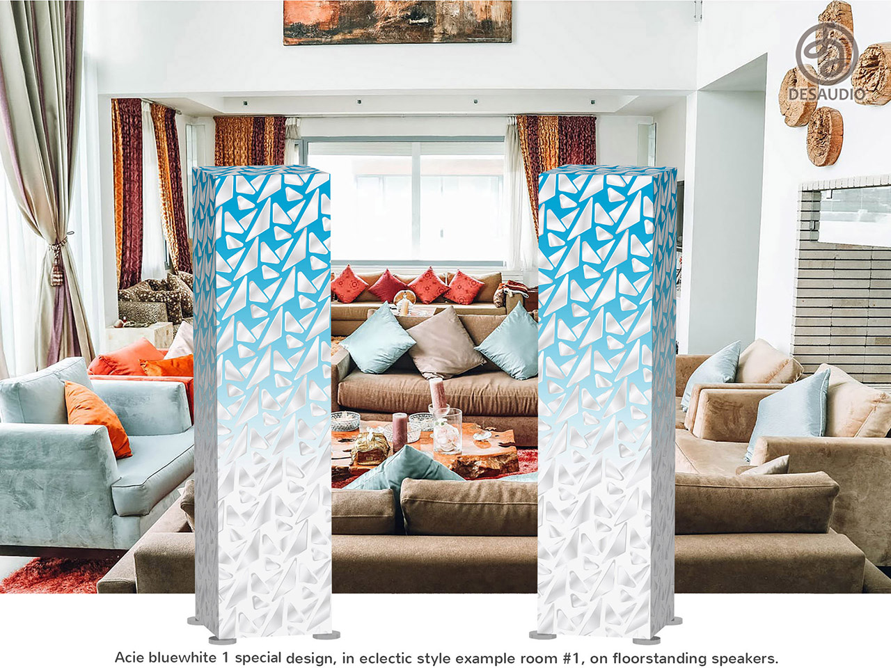 Desaudio Acie bluewhite 1 special design in eclectic style example room # 1