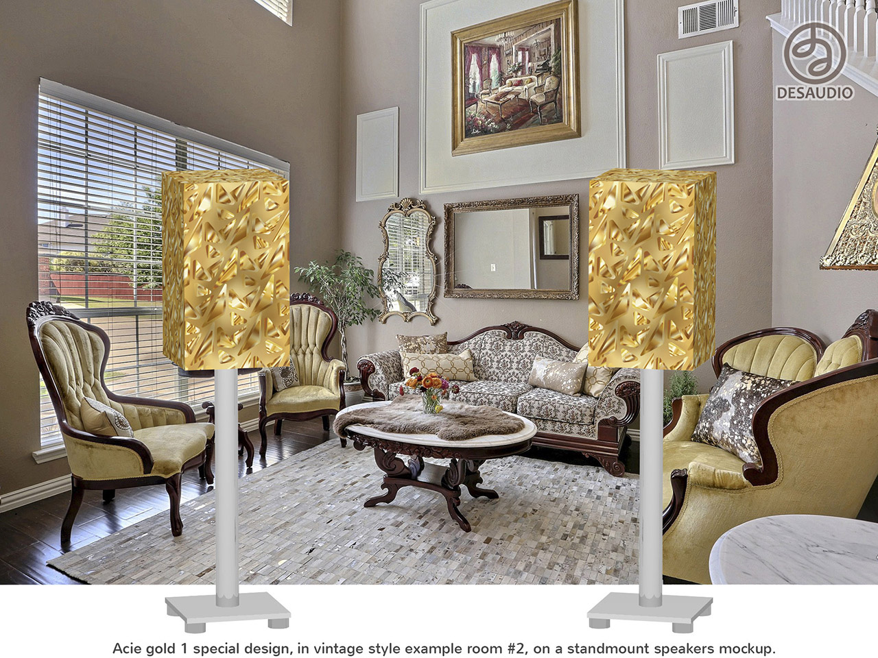 Desaudio Acie gold 1 special design in vintage style example room # 2
