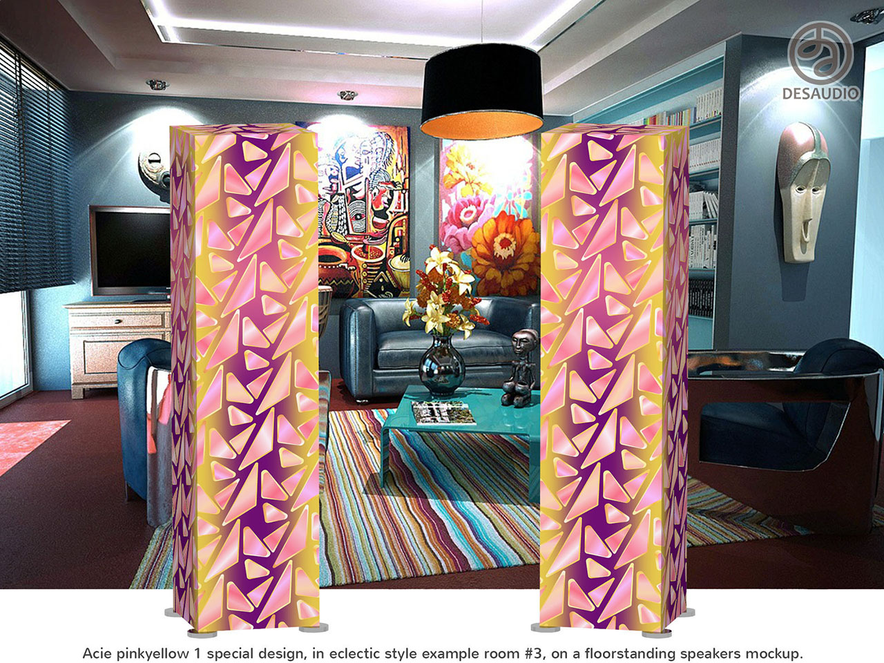 Desaudio Acie pinkyellow 1 special design in eclectic style example room # 3