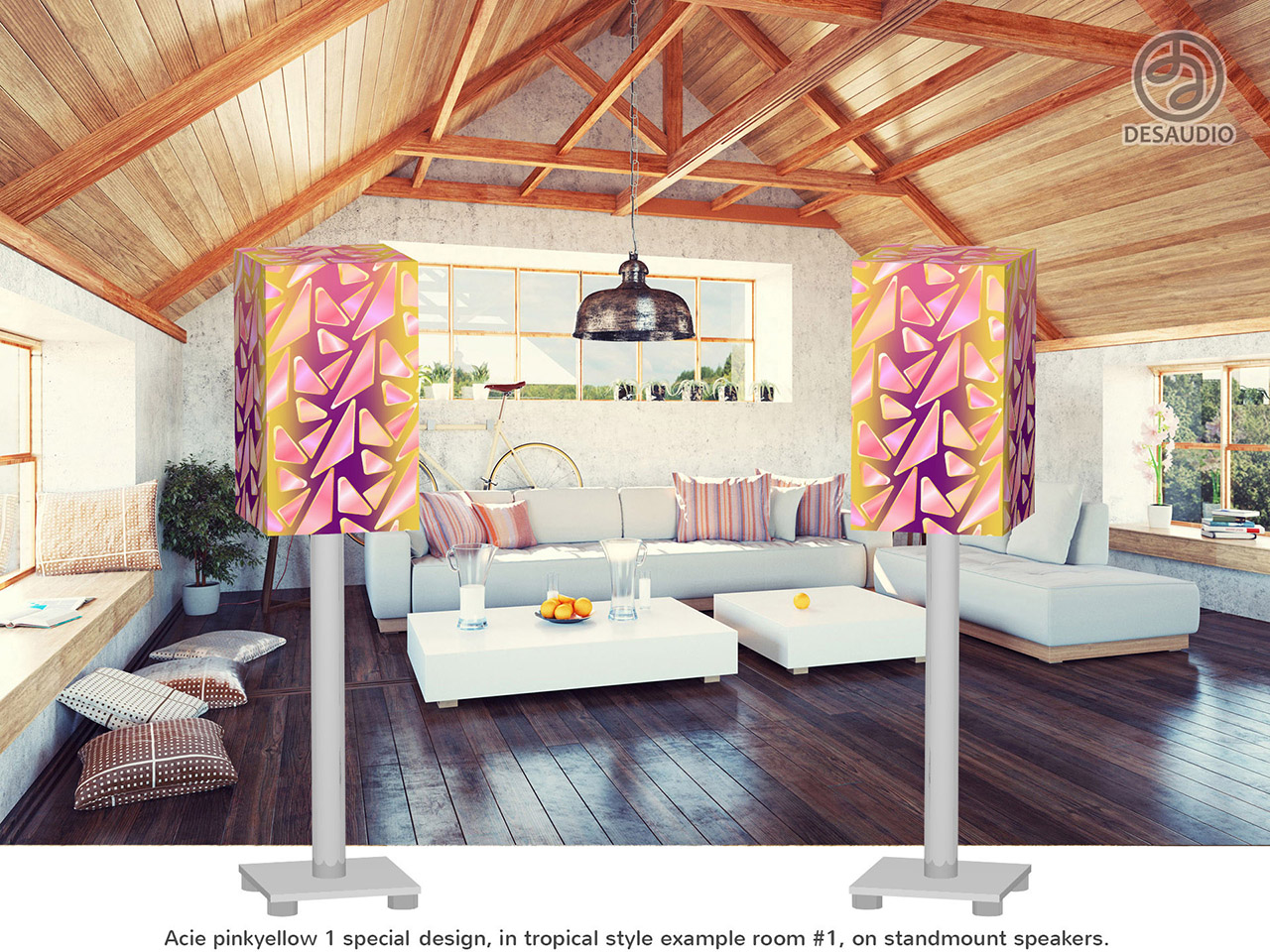 Desaudio Acie pinkyellow 1 special design in tropical style example room # 1