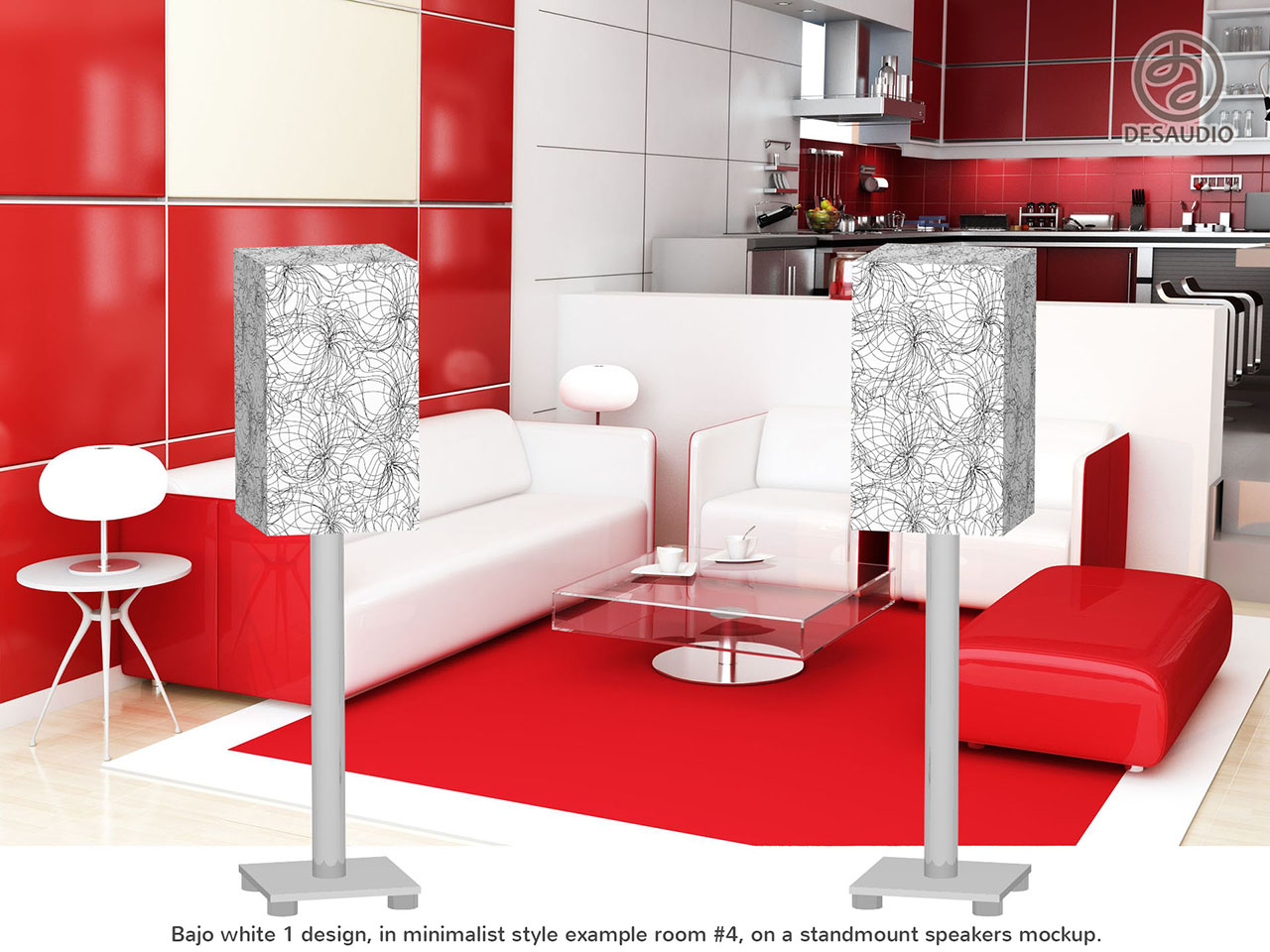 Desaudio Bajo white 1 design in minimalist style room # 4