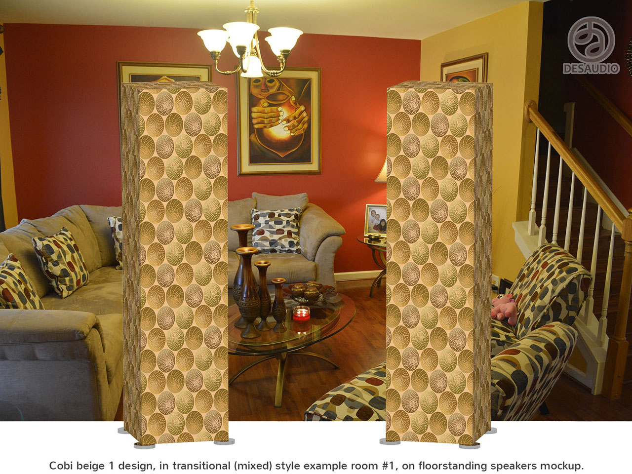 Desaudio Cobi beige 1 design in transitional style example room # 2