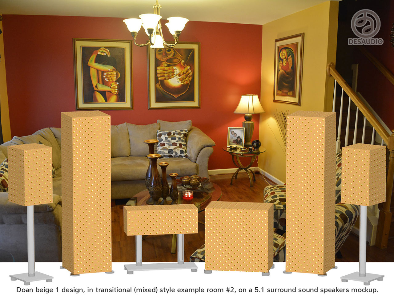 Desaudio Doan beige 1 design in transitional style example room # 2