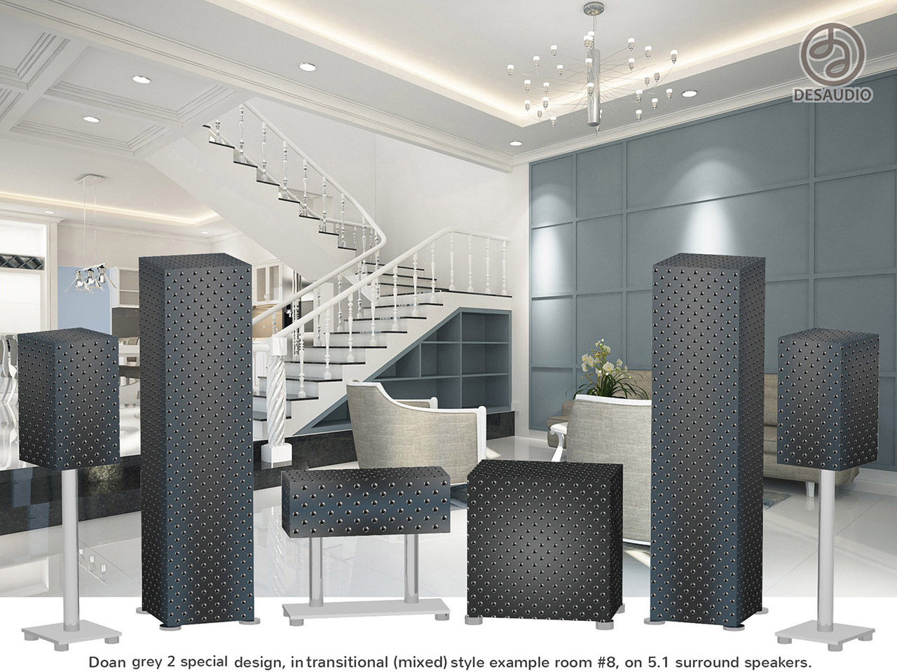 Desaudio Doan grey 2 special design in transitional style example room # 8