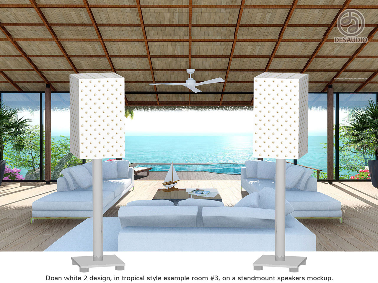 Desaudio Doan white 2 design in tropical style example room # 3