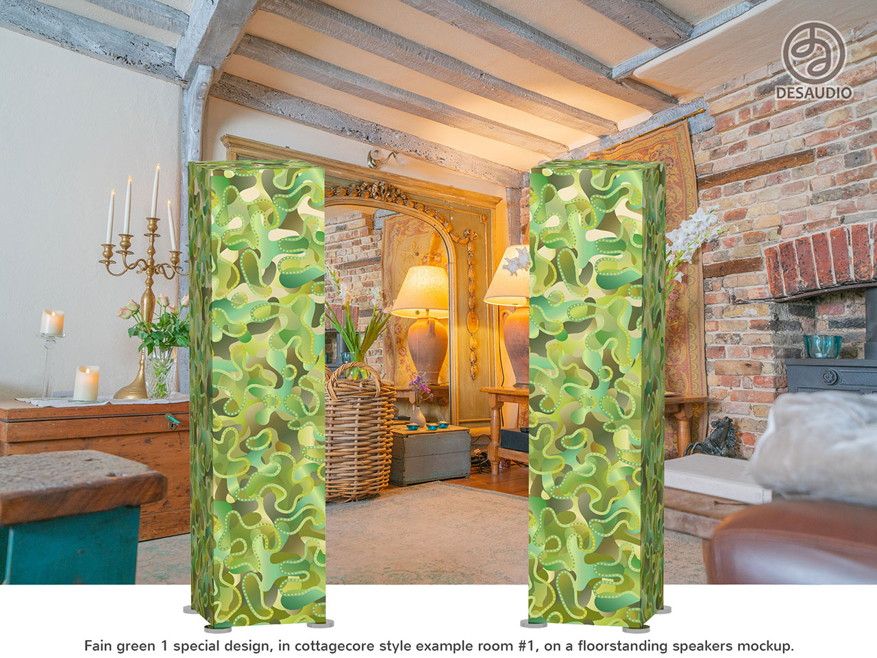 Desaudio Fain green 1 special design in cottagecore style room # 1