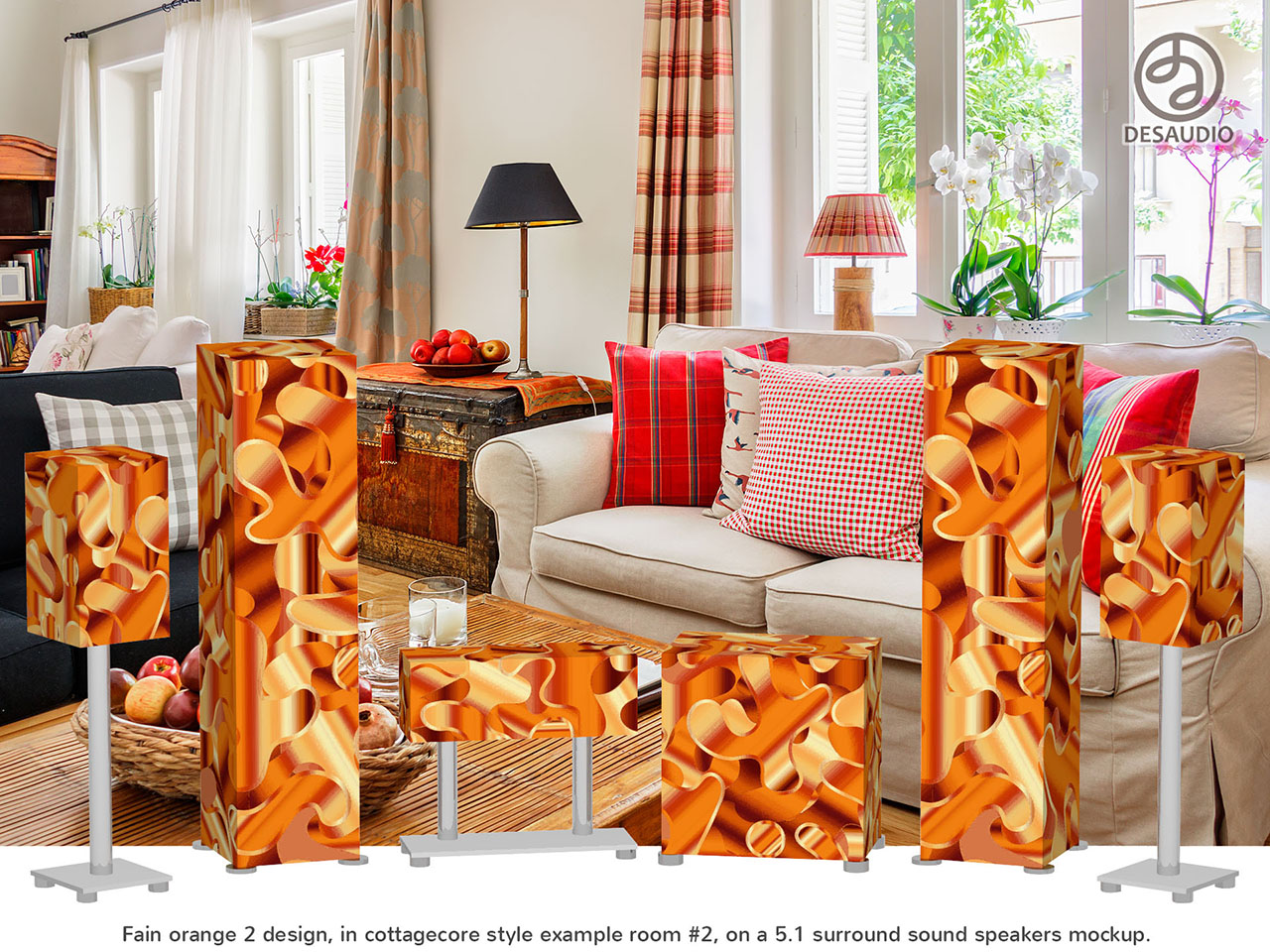 Desaudio Fain orange 2 special design in cottagecore style room # 2