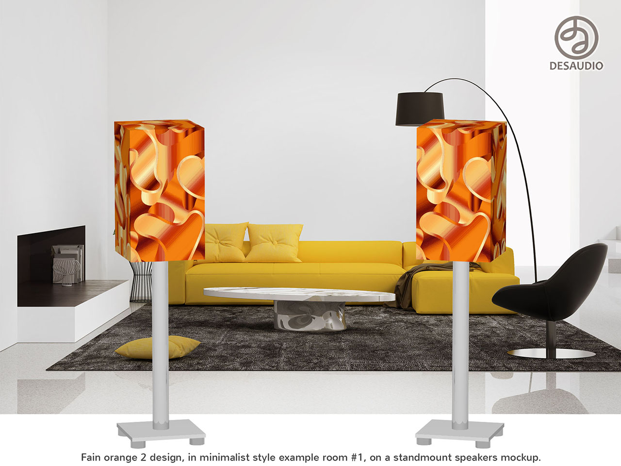 Desaudio Fain orange 2 special design in minimalist style room # 1