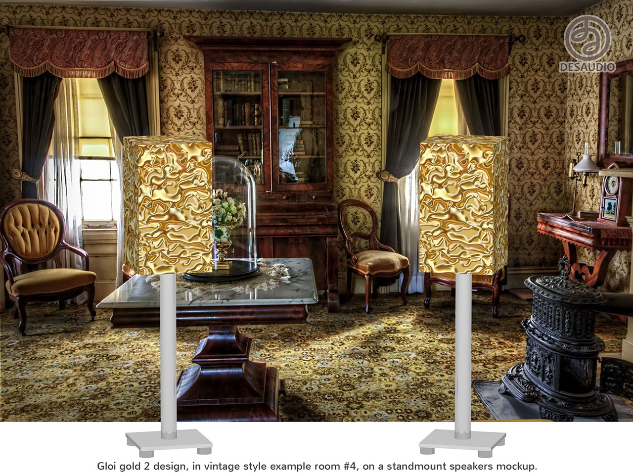 Desaudio Gloi gold 2 design in vintage style room # 4