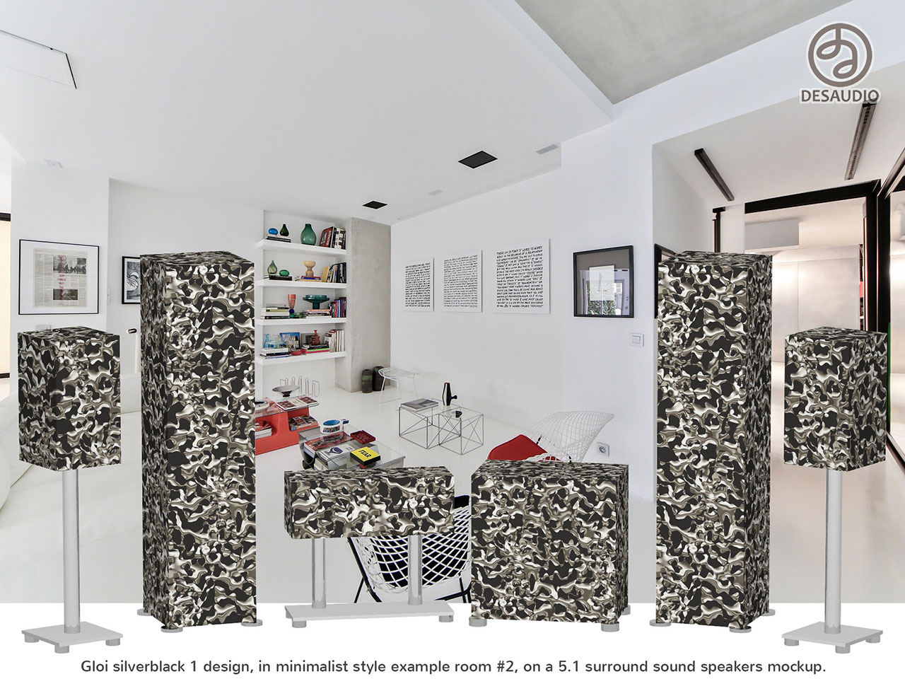 Desaudio Gloi silverblack 1 design in minimalist style room # 2