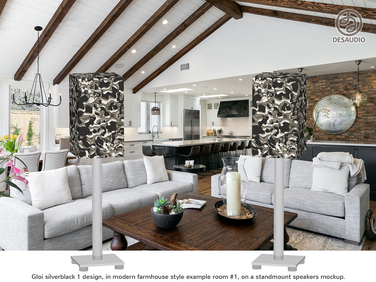 Desaudio Gloi silverblack 1 design in modern farmhouse style room # 1