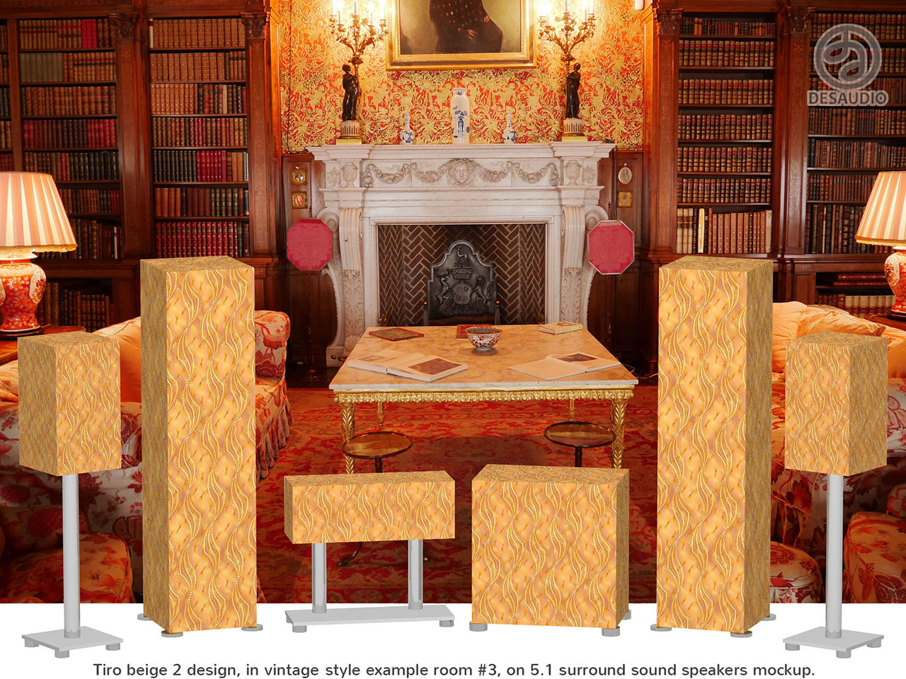 Desaudio Tiro beige 2 design in vintage style example room # 3