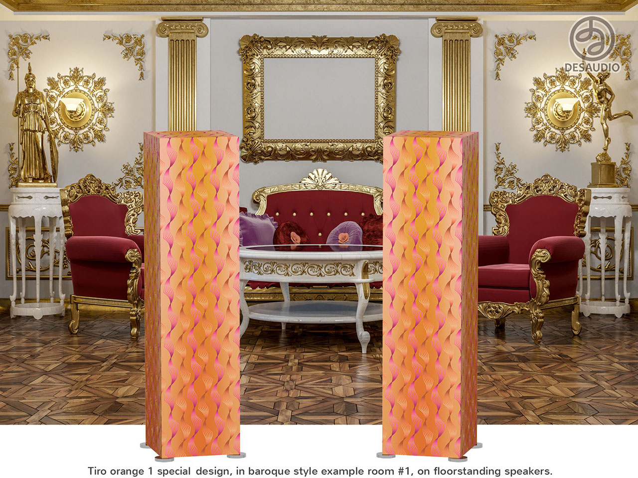 Desaudio Tiro orange 1 special design in baroque style example room # 1