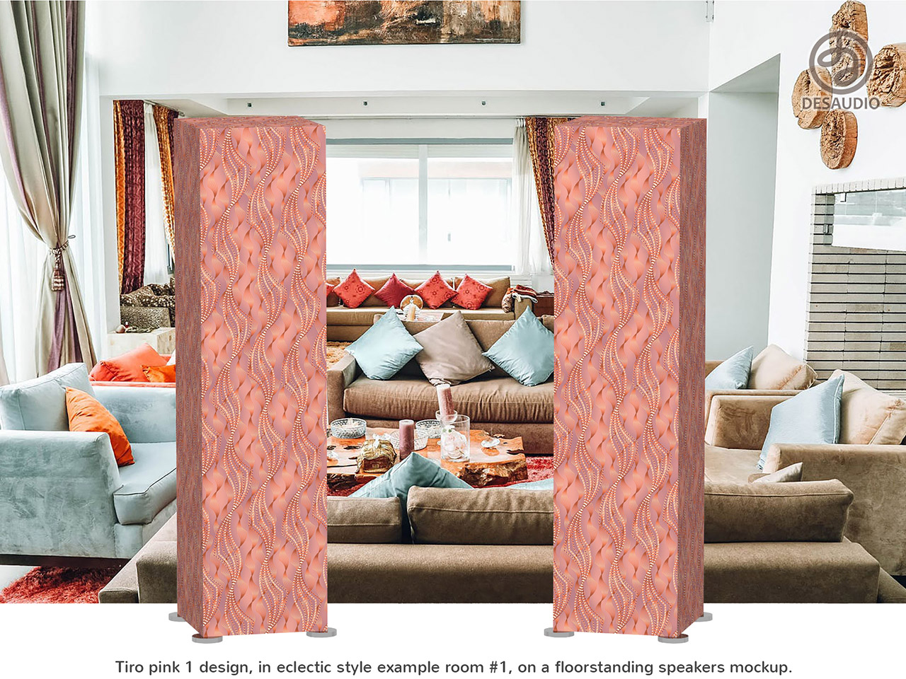 Desaudio Tiro pink 1 design in eclectic style example room # 1
