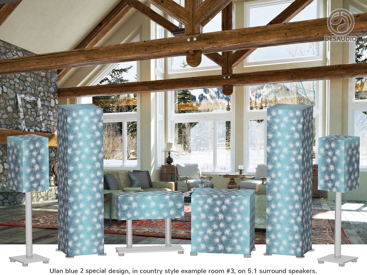 Desaudio Ulan blue 2 special design in country style example room # 3