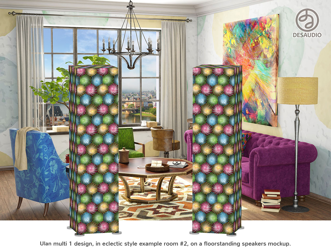 Desaudio Ulan multi 1 design in eclectic style example room # 2