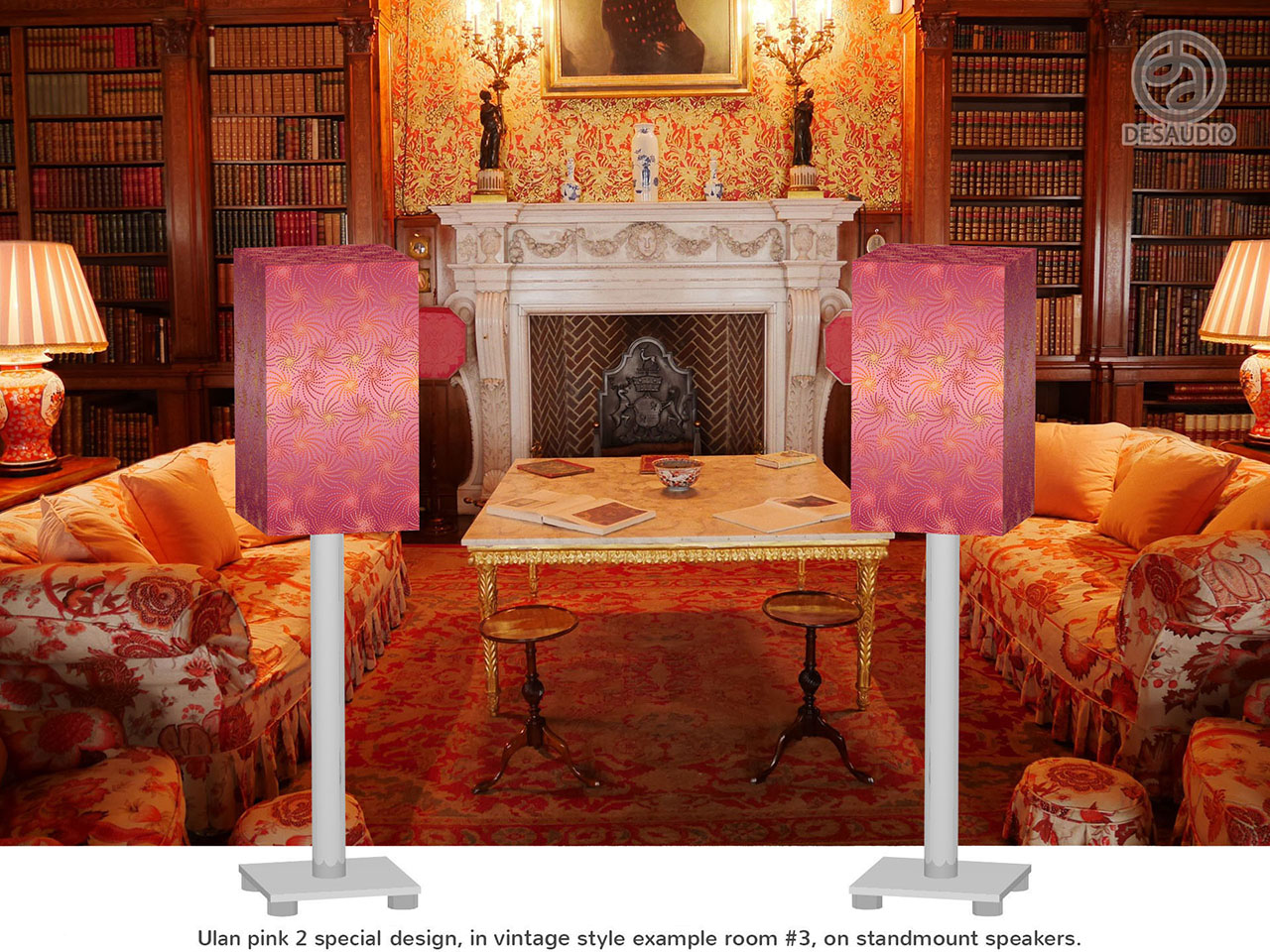 Desaudio Ulan pink 2 special design in vintage style example room # 3