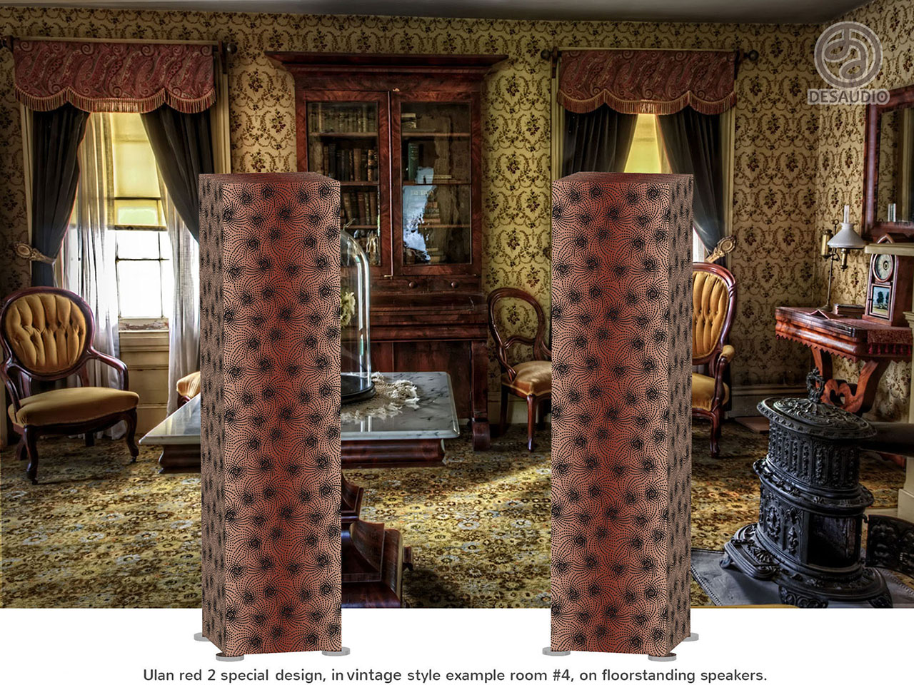 Desaudio Ulan red 2 special design in vintage style example room # 4