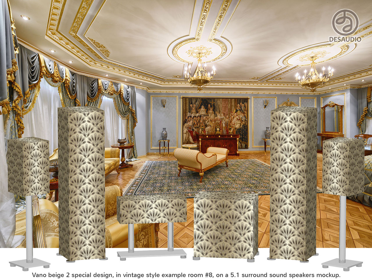 Desaudio Vano beige 2 special design in vintage style example room # 8
