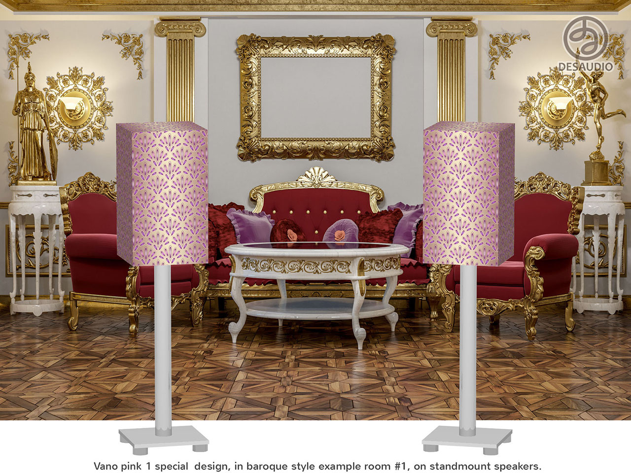 Desaudio Vano pink 1 special design in baroque style example room # 1