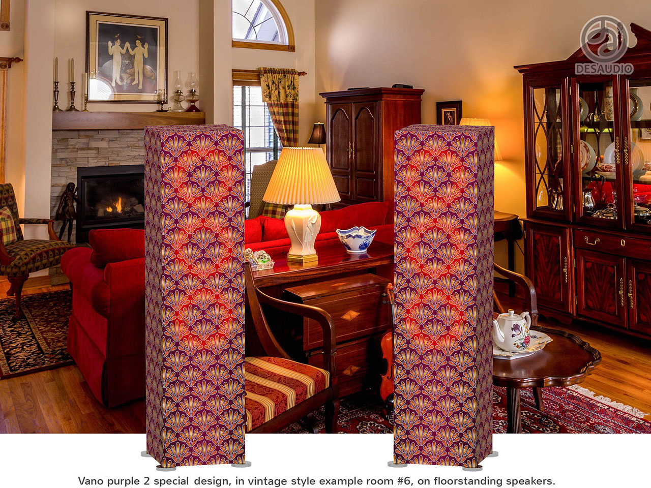 Desaudio Vano purple 2 special design in vintage style example room # 6