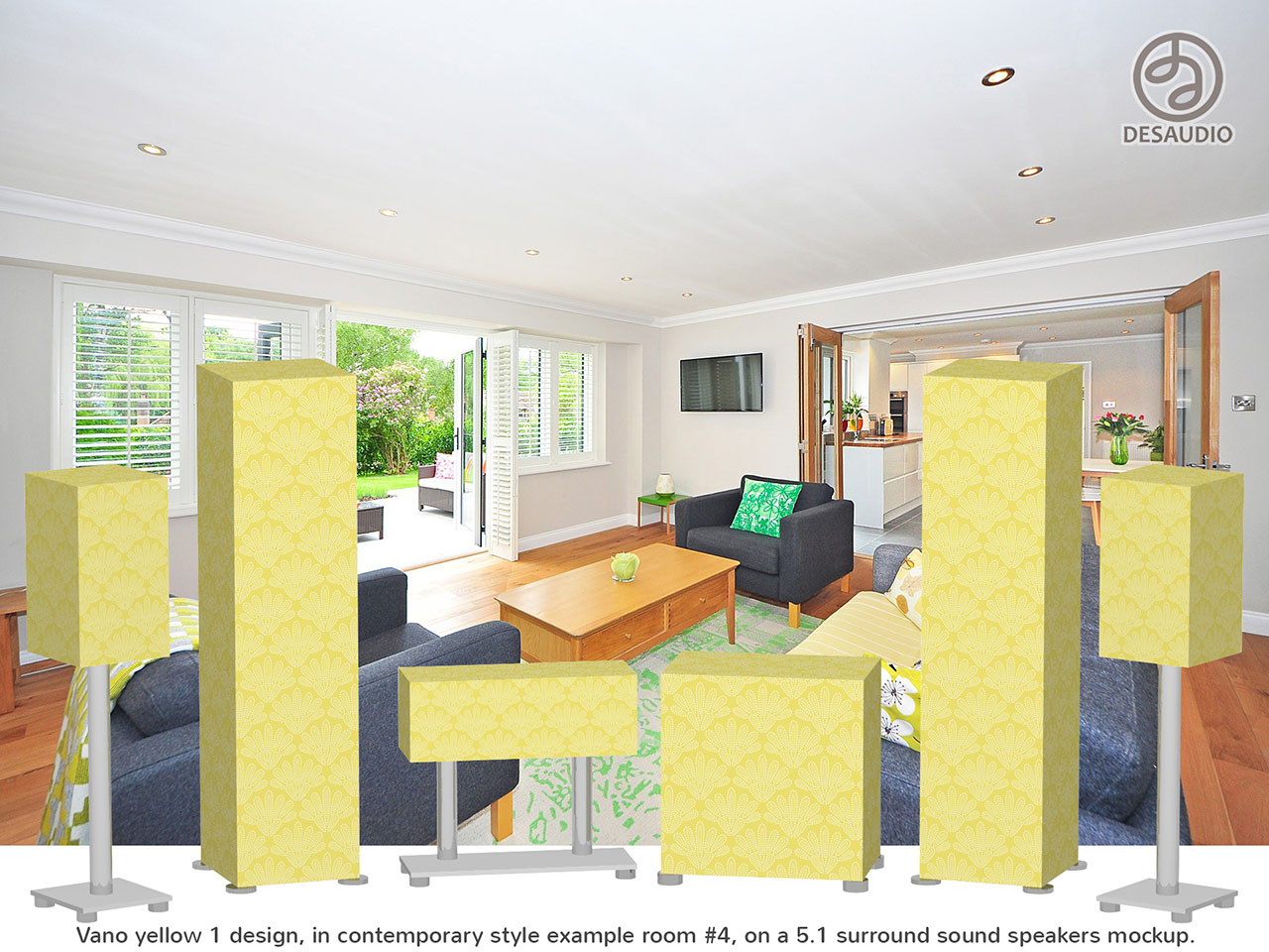 Desaudio Vano yellow 1 design in contemporary style example room # 4