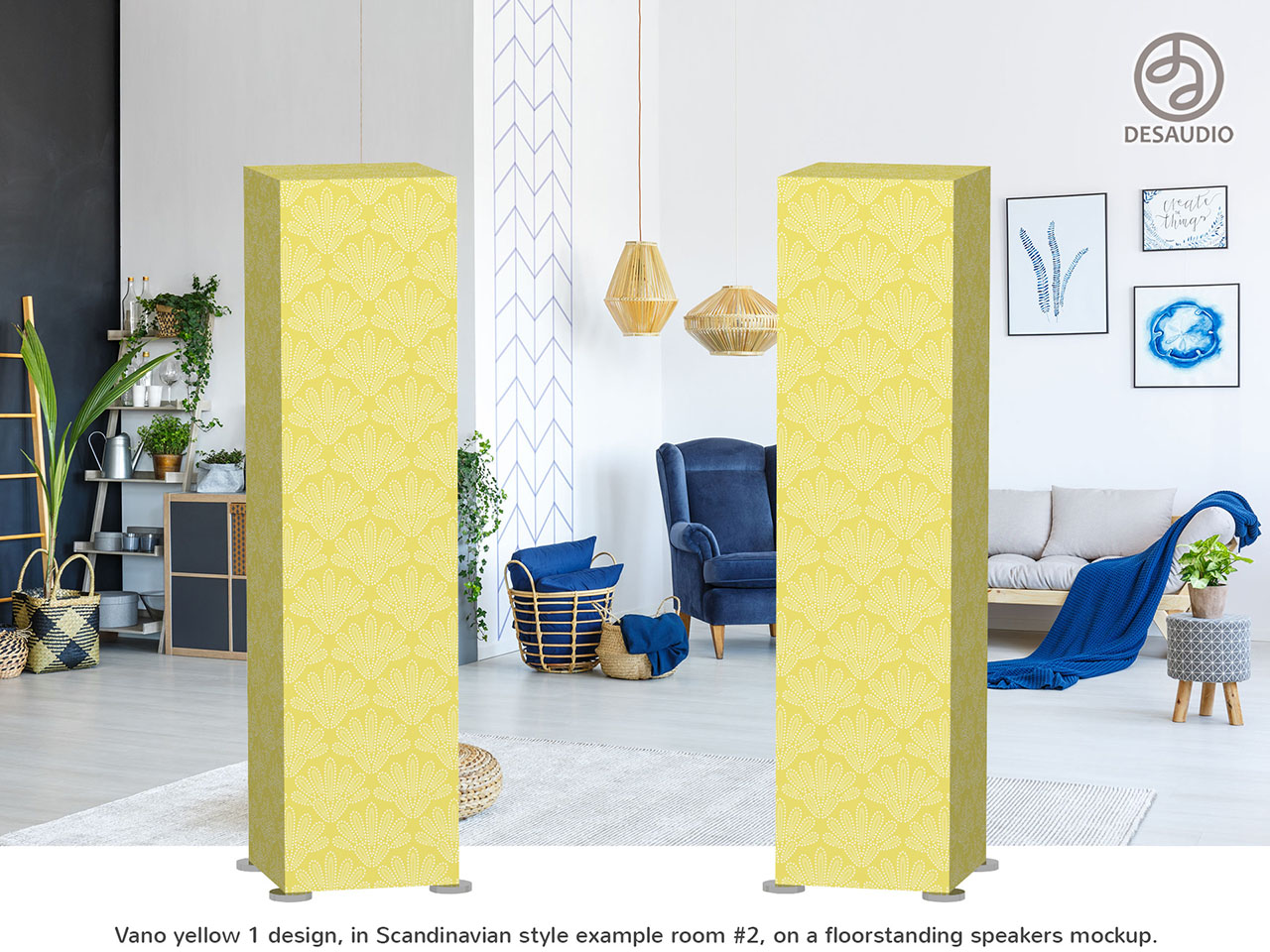 Desaudio Vano yellow 1 design in Scandinavian style example room # 2
