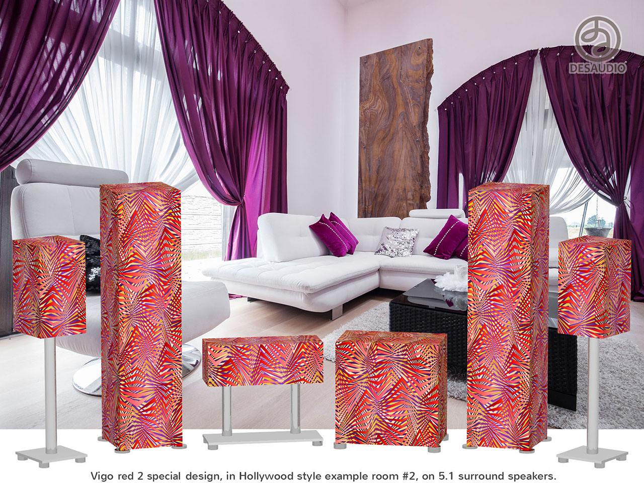 Desaudio Vigo red 2 special design in Hollywood style room # 2