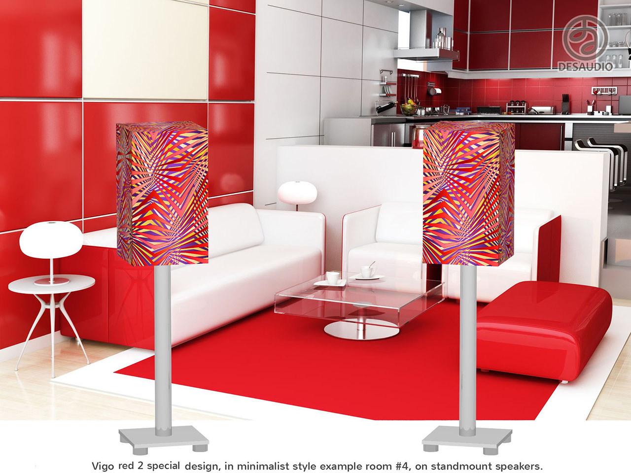 Desaudio Vigo red 2 special design in minimalist style room # 4