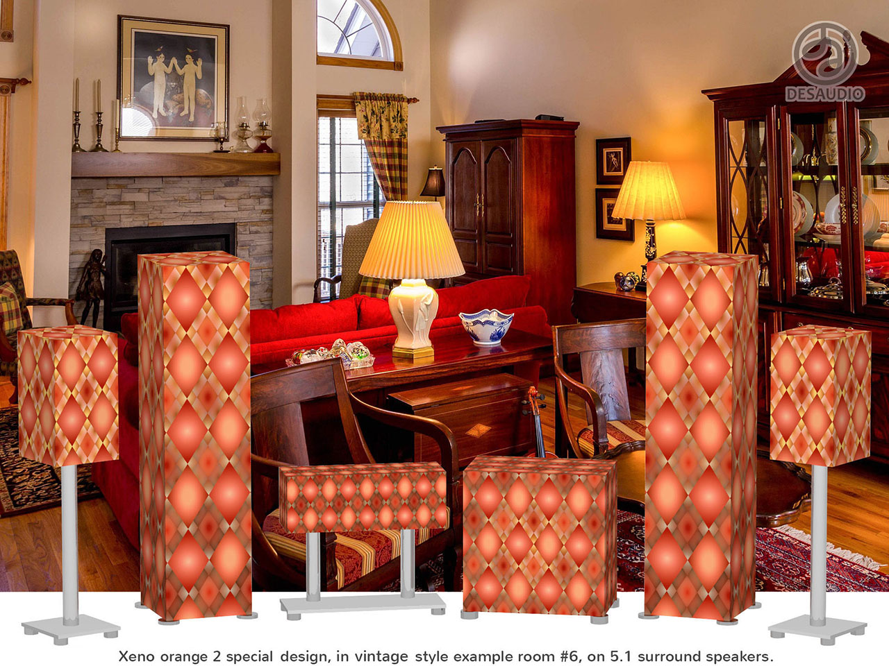 Desaudio Xeno orange 2 special design in vintage style room # 6