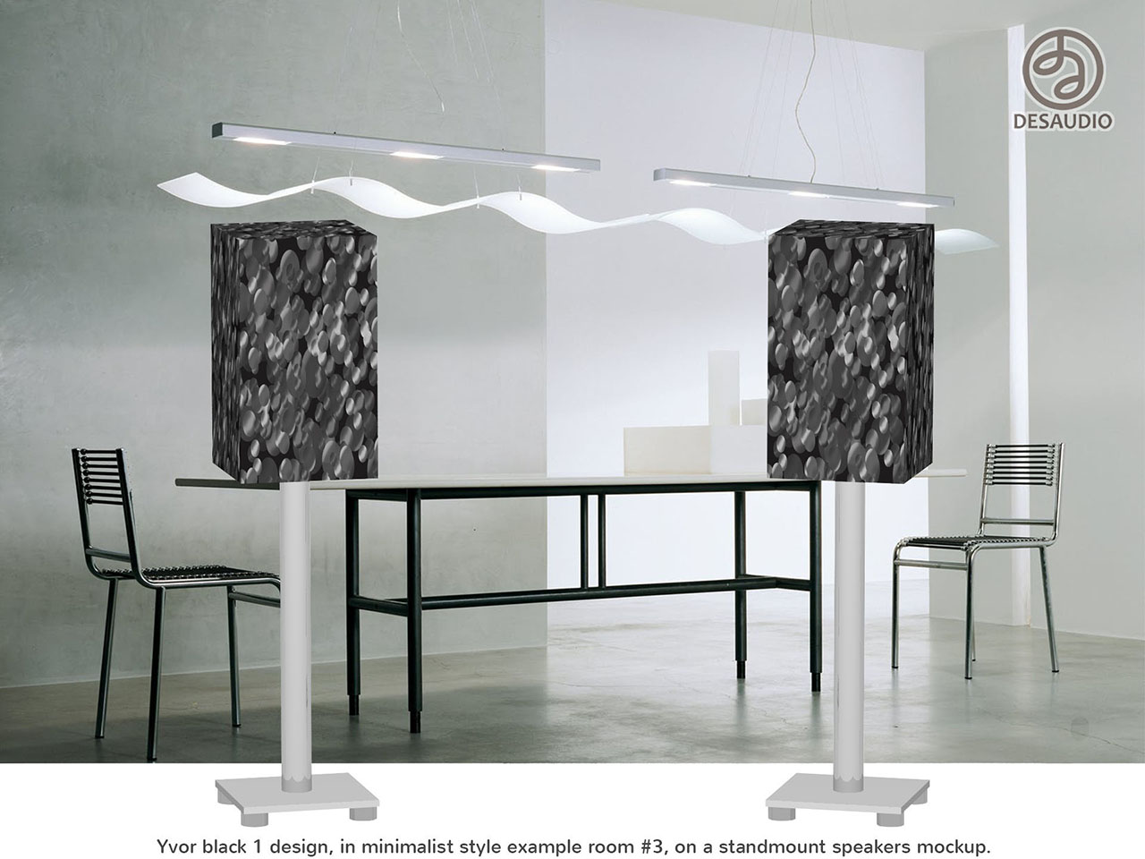 Desaudio Yvor black 1 design in minimalist style example room # 3