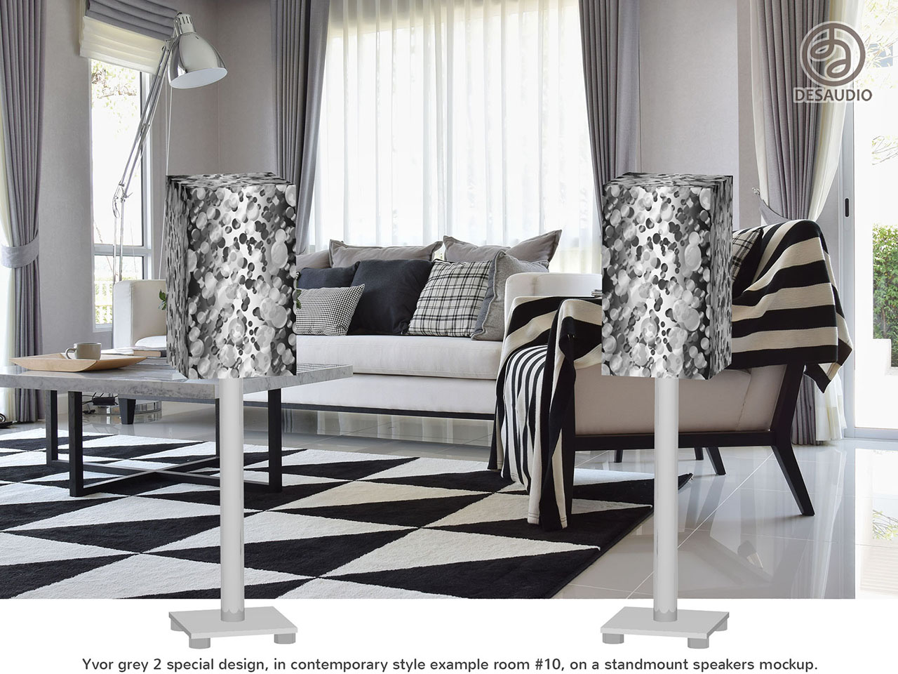 Desaudio Yvor grey 2 special design in contemporary style example room # 10