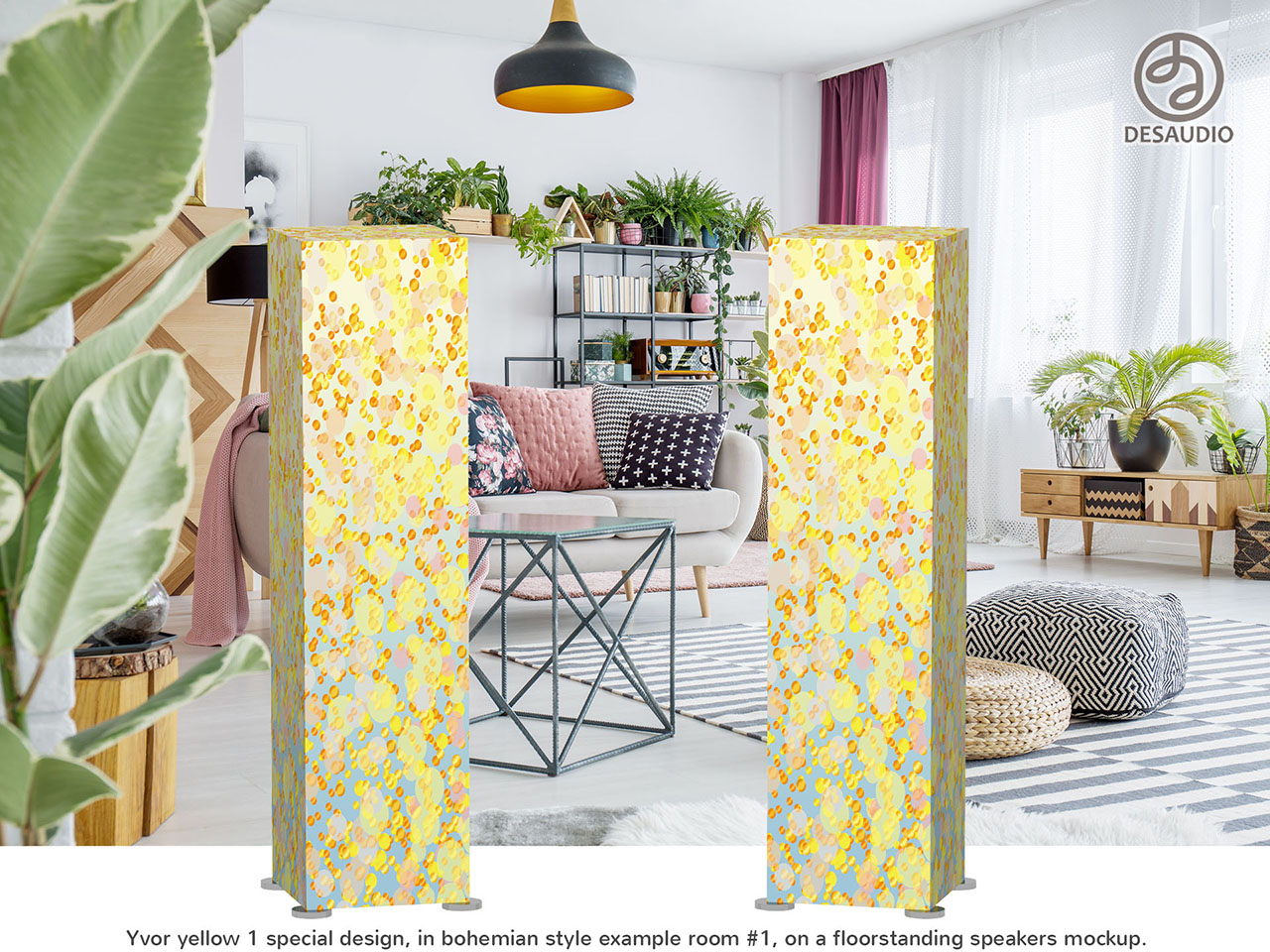 Desaudio Yvor yellow 1 special design in bohemian style example room # 1