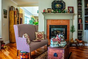 Overview of Desaudio designs in english country style example room # 2