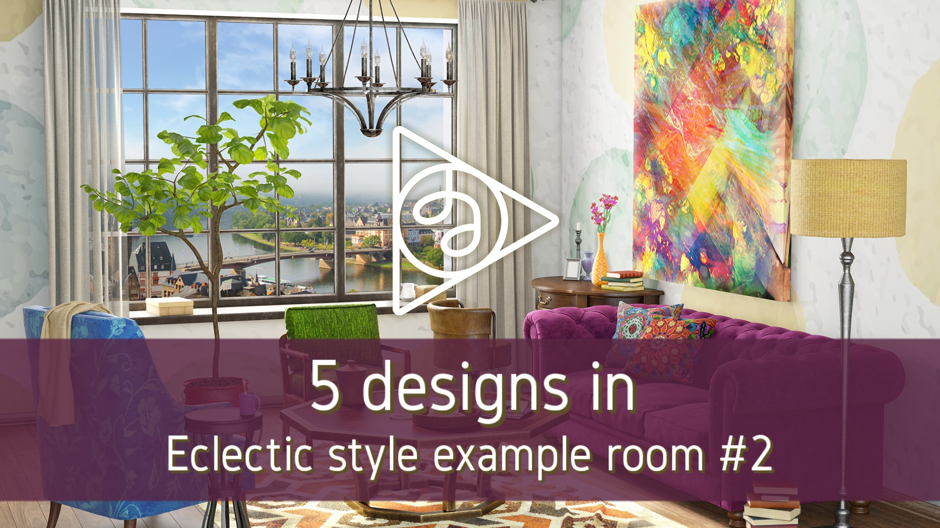 5 Desaudio designs in eclectic style example room #2