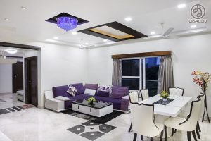 Overview of Desaudio designs in hollywood style example room # 1