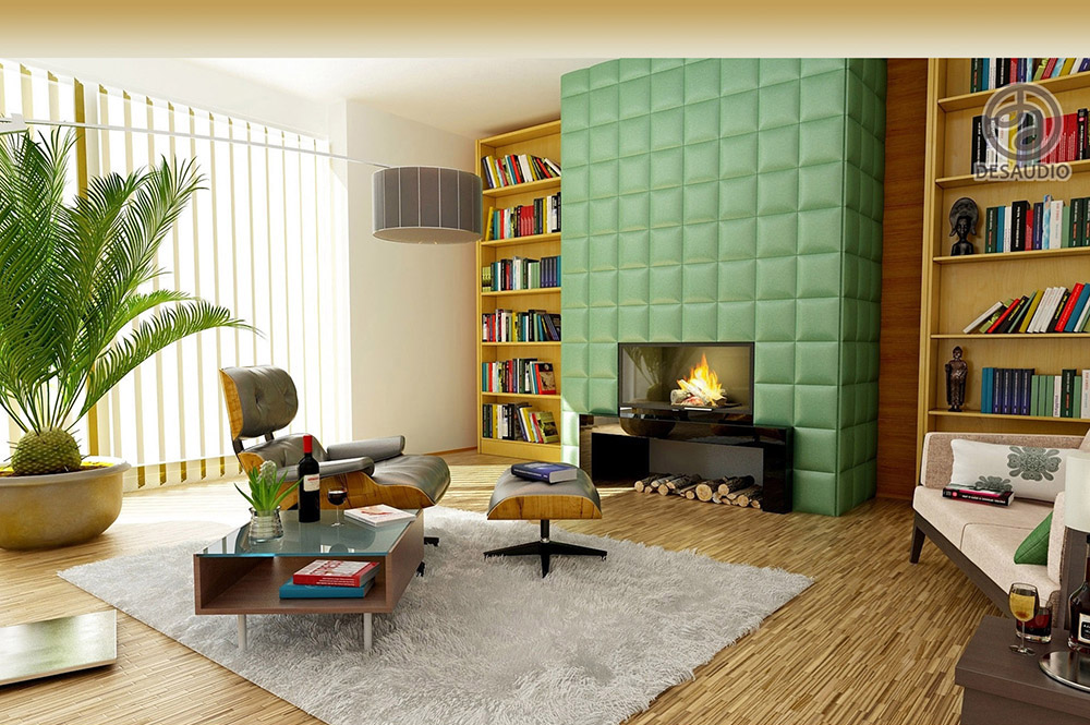 Mid-century modern style example room #1