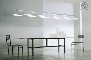 Overview of Desaudio designs in minimalist style example room # 3