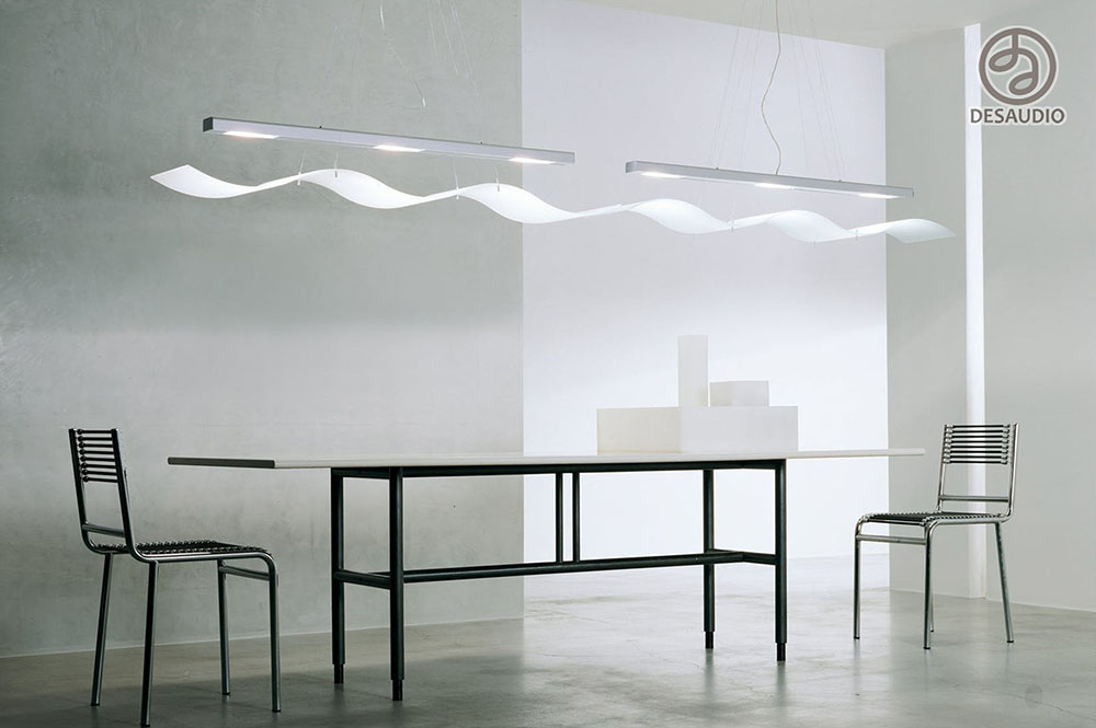 Overview of Desaudio designs in minimalist style example room # 3