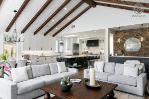 Overview of Desaudio designs in modern farmhouse style example room # 1