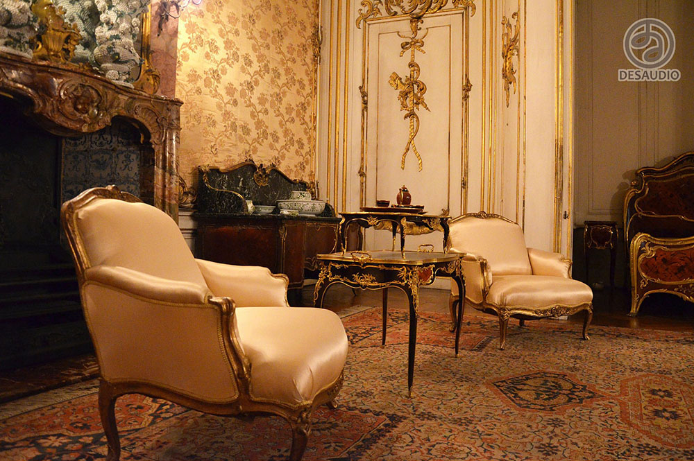 Overview of Desaudio designs in rococo style example room # 1