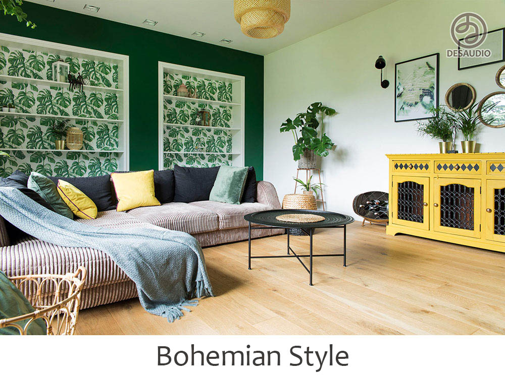 Bohemian style example rooms