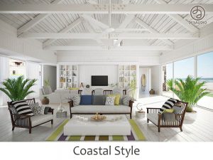 Coastal style example rooms