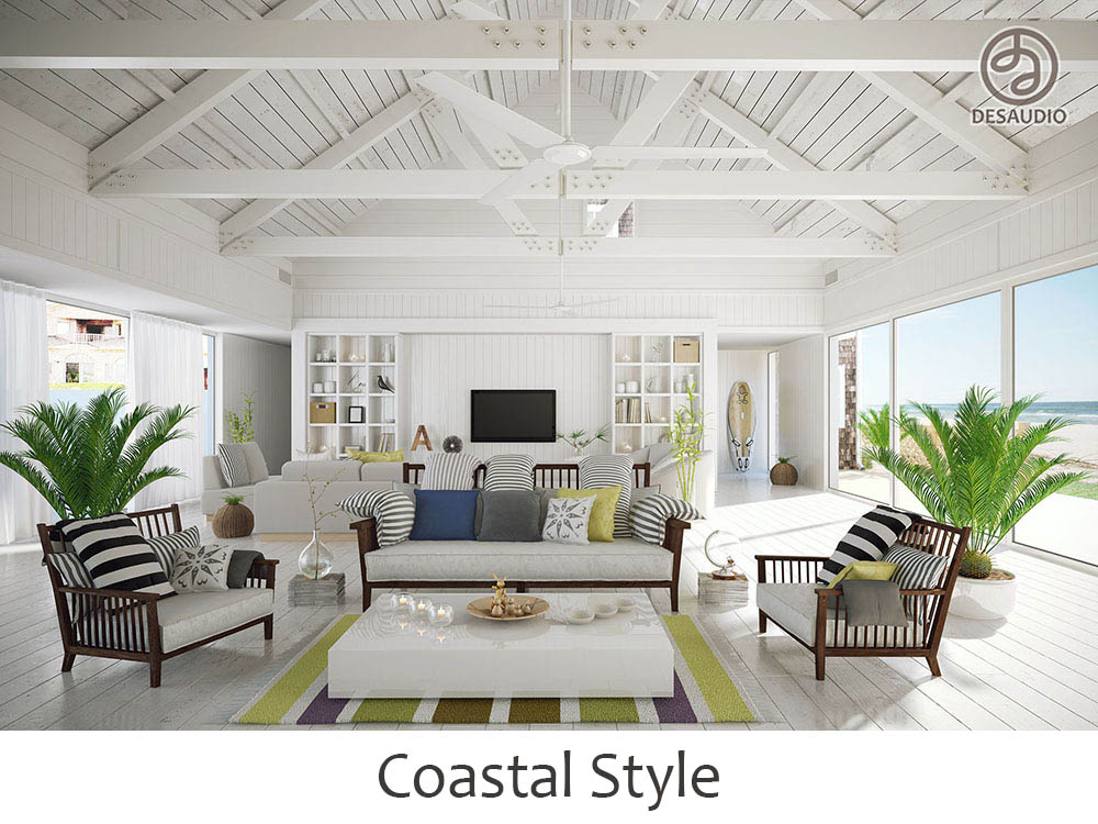 Coastal style example rooms